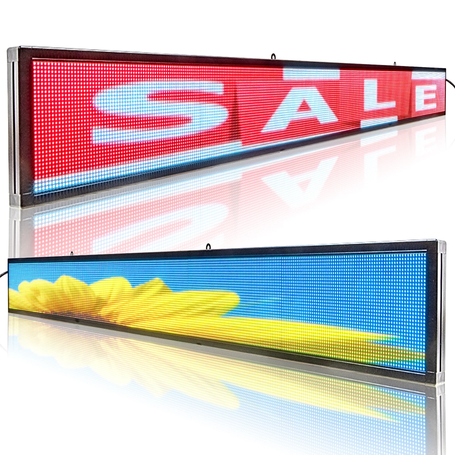 P4 RGB Full Color LED Stocks Ticker Displays for Stocks Sports News Rise  Display LED Display 361.4x15.8cm (142.3x6.2Inches ) - AliExpress