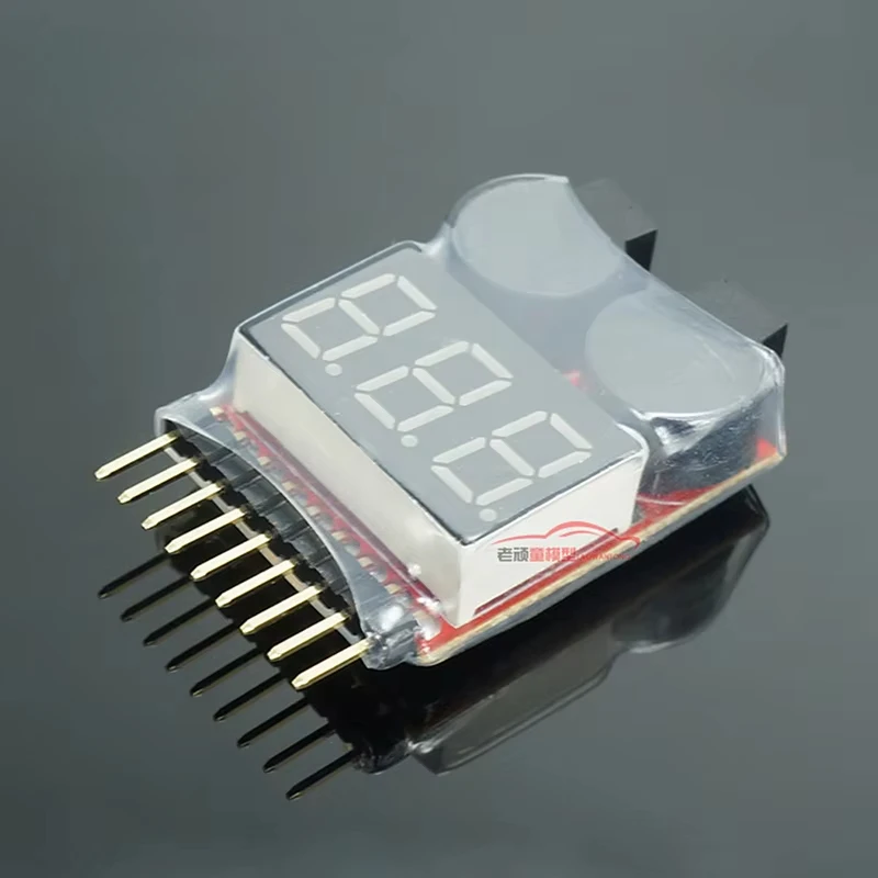 Réglage du seuil d'alarme basse tension sur le testeur Lipo 1S-8S pour protéger les batteries RC