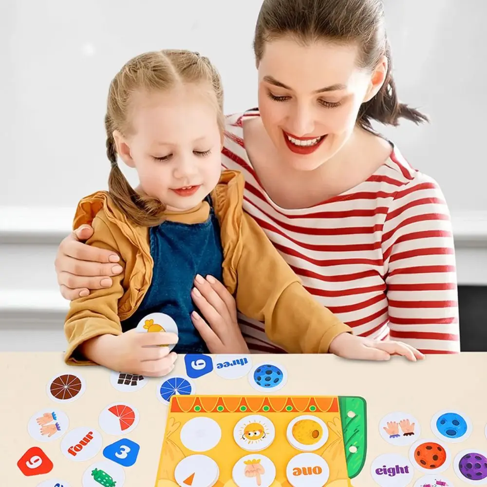 Interactive Learning Digital Cognitive Quiet Book Repeated Pasting Matching Game Montessori Quiet Busy Book Cartoon