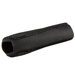 Premium Car Leather Handbrake Cover (Black)
