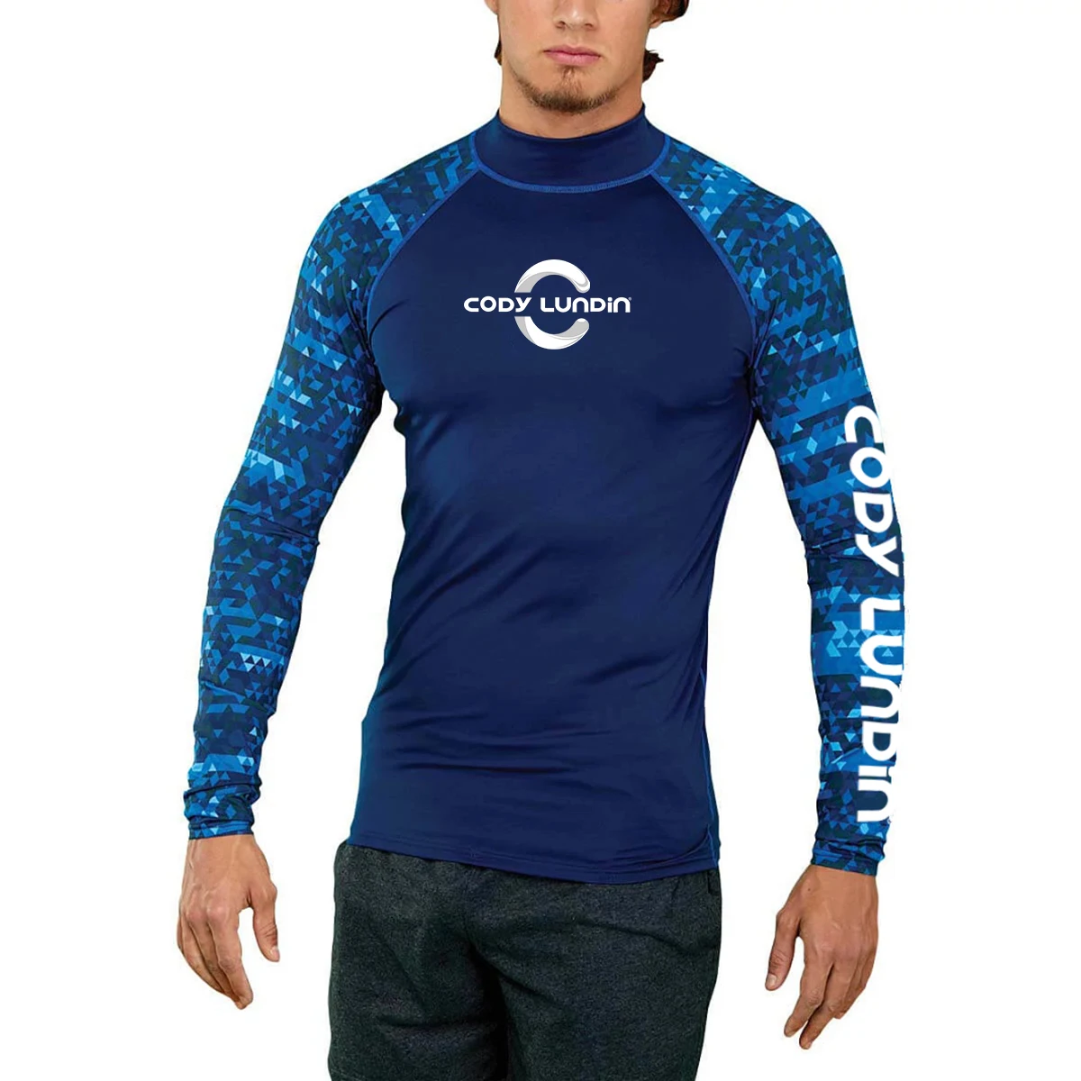 Male UV Protection Tights Rashguard Men Long Sleeve Swimsuit Swim Rash ...