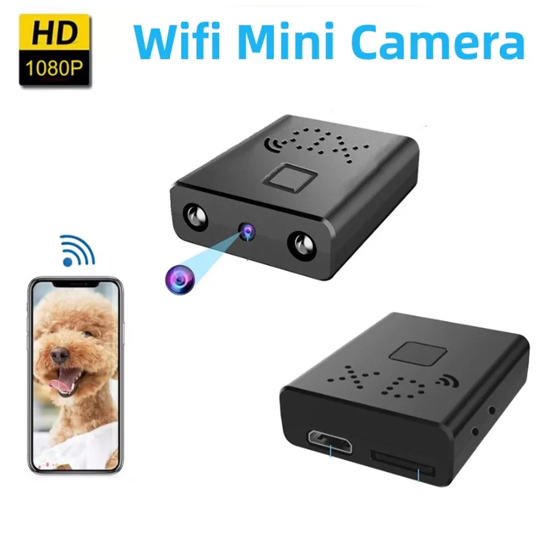 1080P HD WiFi Camera Mini Cam Built in Battery Home Security Mini Camcorder Video Recorder Max Support 32G SD Card