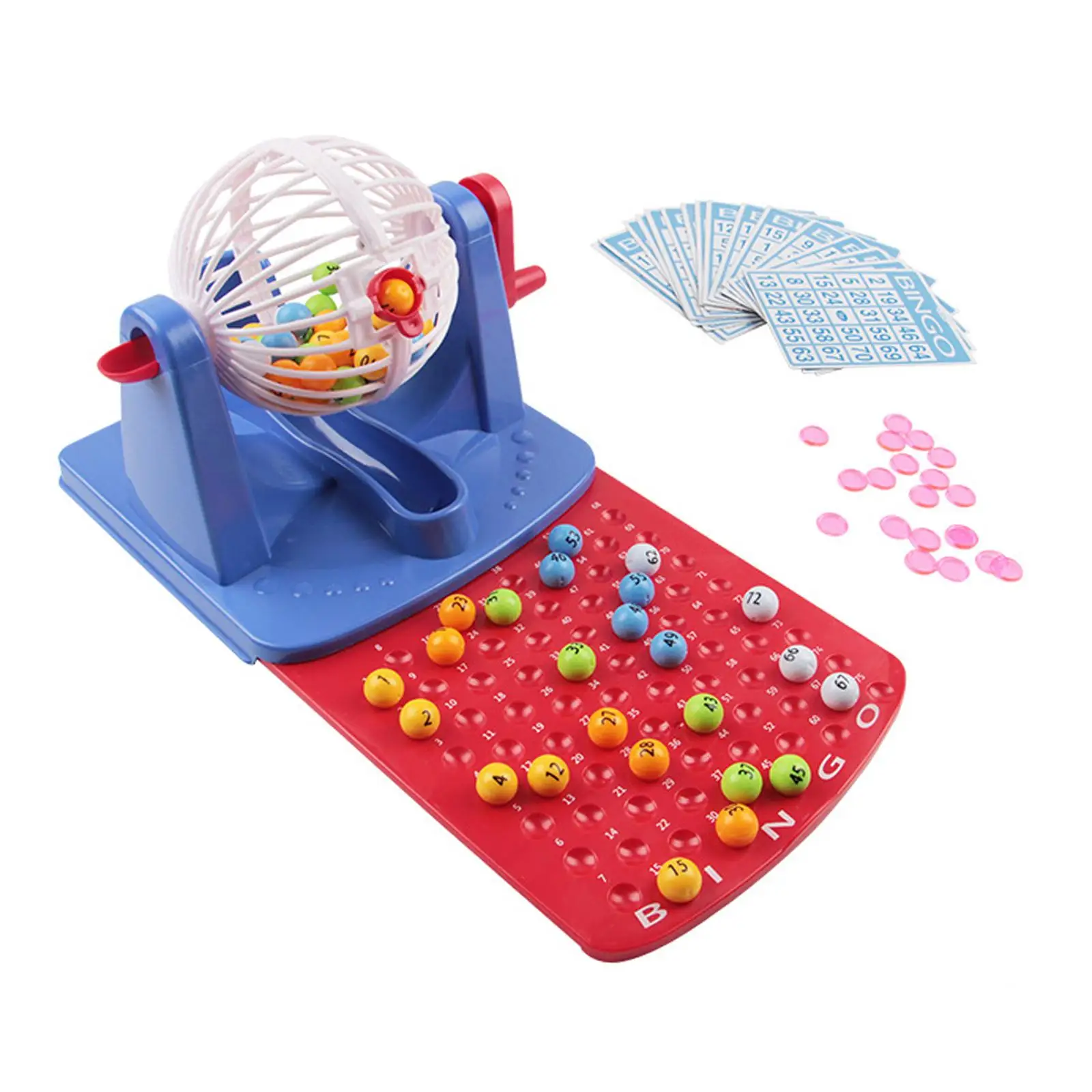 Traditional Bingo Game Bingo Chips Professional Bingo Set with Bingo Cage for Travel Party Festivals Entertainment Game Kids Traditional Bingo Game Bingo Chips Professional Bingo Set with Bingo Cage for Travel Party Festivals Entertainment Game Kids