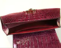 Sac à main en cuir véritable motif crocodile pour femme, petit sac de dégager initié, sacs à bandoulière portables, nouvelle tendance, 2023 6