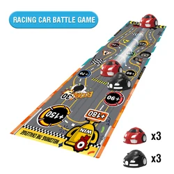 Family Fun 5 - in - 1 Tabletop Curling and Shuffleboard Game Set with Rollers (Racing car)