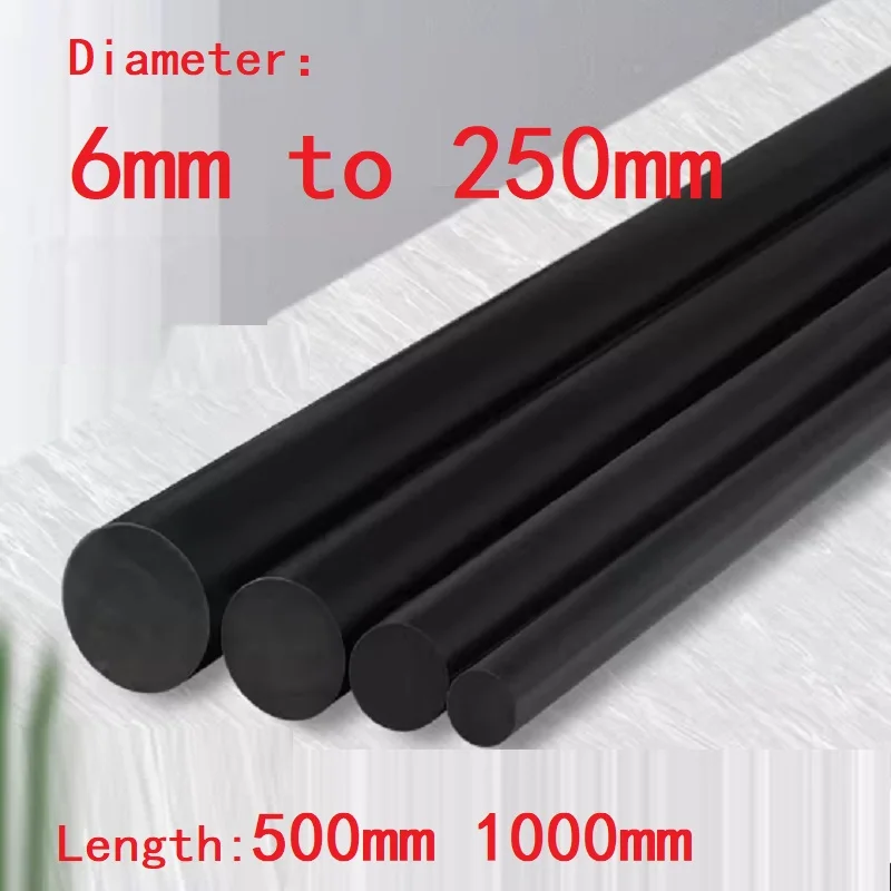 Zwarte POM Staaf Industriële Toepassingen POM Ofwel Polyacetaal Delrin Rondstaf Rondstaf Pom C Zwarte POM Staaf Industriële Toepassingen POM Ofwel Polyacetaal Delrin Rondstaf Rondstaf Pom C