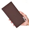Wallet Long Bussiness Card Holder Hasp Wallet Aluminum Metal Credit Cross pattern Purse Checkbook Mini Card Wallet For Man 6