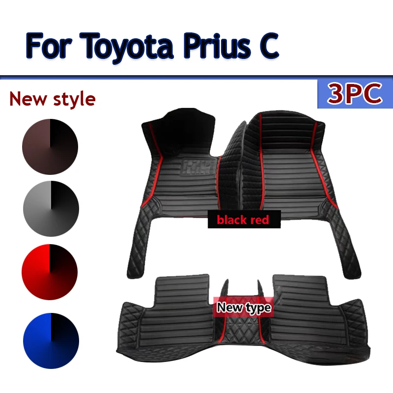 

Автомобильные коврики для Toyota Prius C Aqua NHP10 2012 ~ 2019, коврики, роскошные кожаные коврики, коврики, автомобильные аксессуары 2013 2014 2015 2016