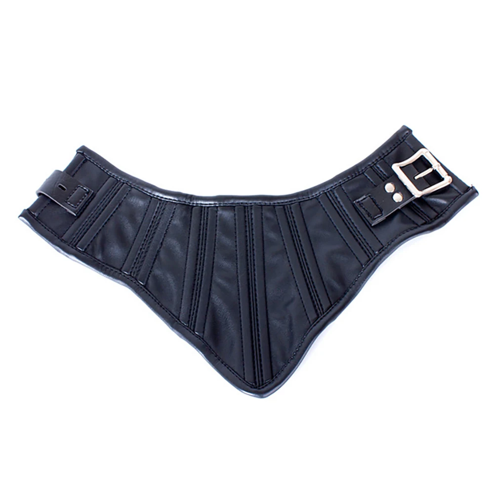 Sex Products Erotic Black Soft Sponge Padded Inside Leather Chastity Posture Neck Collar For Bdsm Choker Bondage Couples_voghion.com