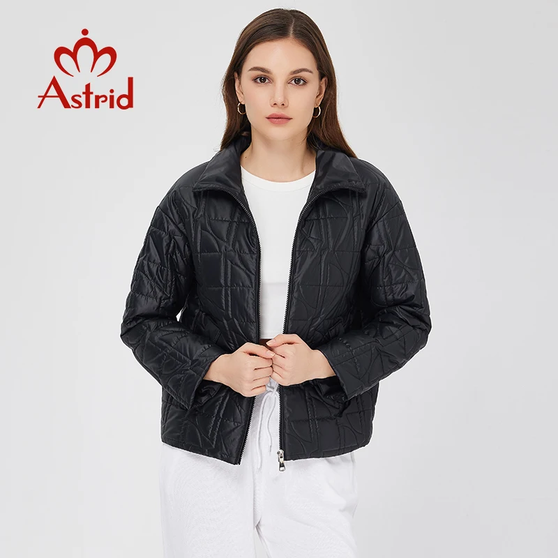 Astrid Women's Spring Jacket 2023 New Padded Casual Fashion Zip