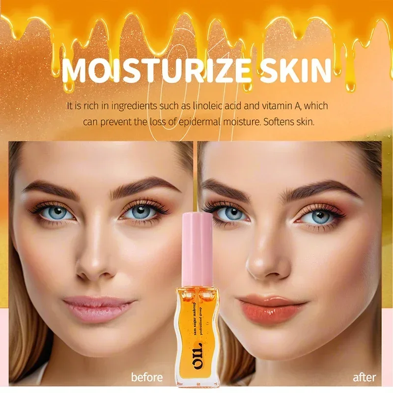 Water Light Honey Lip Oil Essence Long Lasting Moisturizing Fruity Shimmer Jelly Reduce Lip Lines Liquid Lipstick Gloss Makeup 5