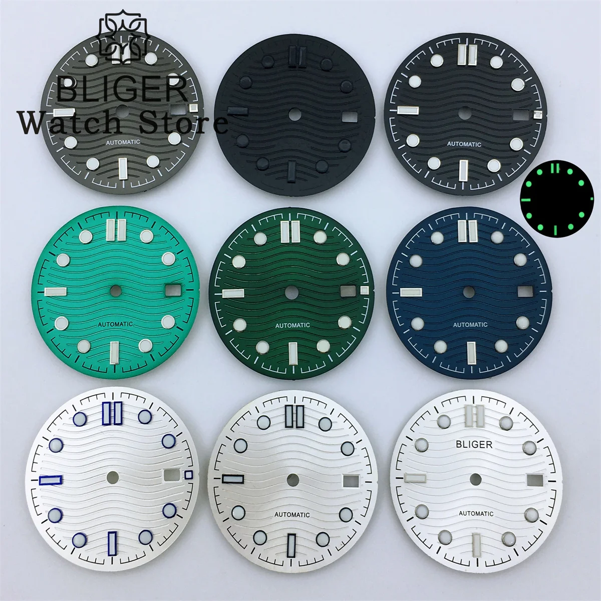 XOUVY Cadrans de Montres Cadran Non Lumineux Arabe de 28,5 mm pour