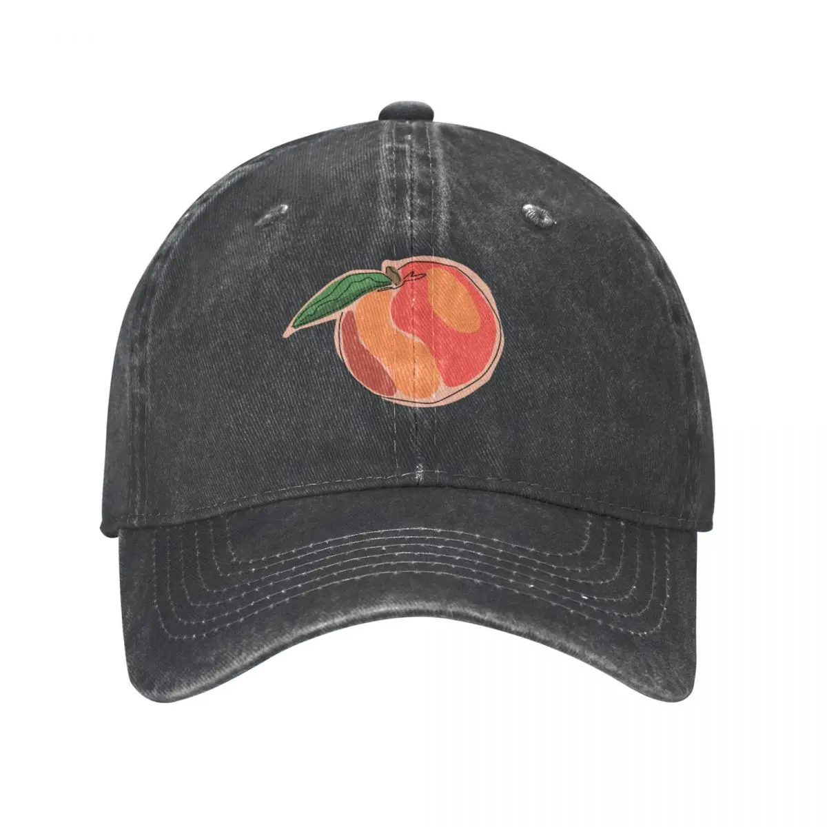 

Peach Design Cowboy Hat Golf Cap Sun Hat For Children Trucker Cap Mens Hat Women'S