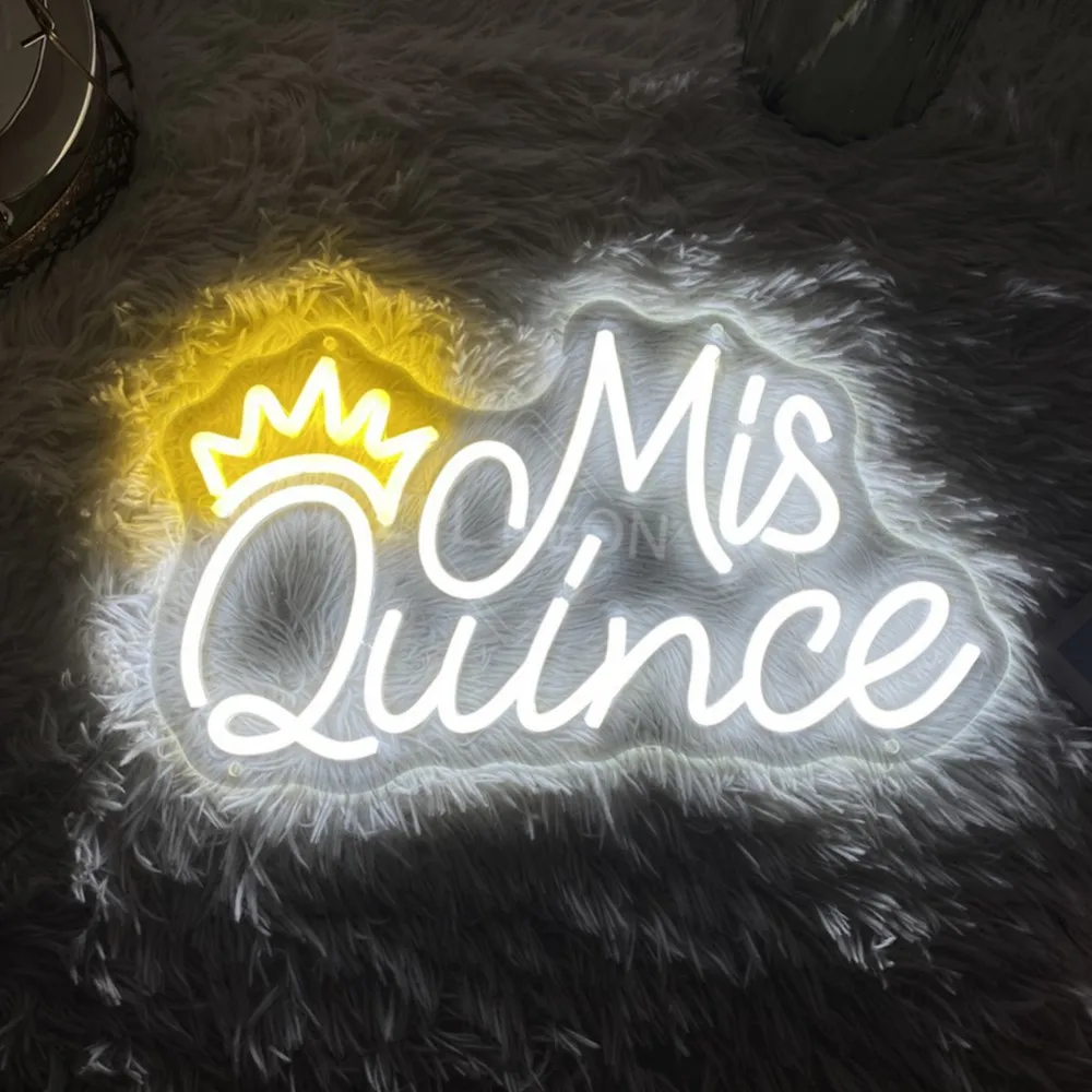 

Mis Quince Neon Led Sign Light Spanish15 Years Old Birthday Party Decor Wall Art Room Decor Neon Light Led Sign Personalize Gift