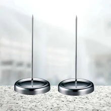 

2pcs Desk Check Spindle Holder Straight Rod Paper Memo Holder Receipt Bill Paper Note Fork