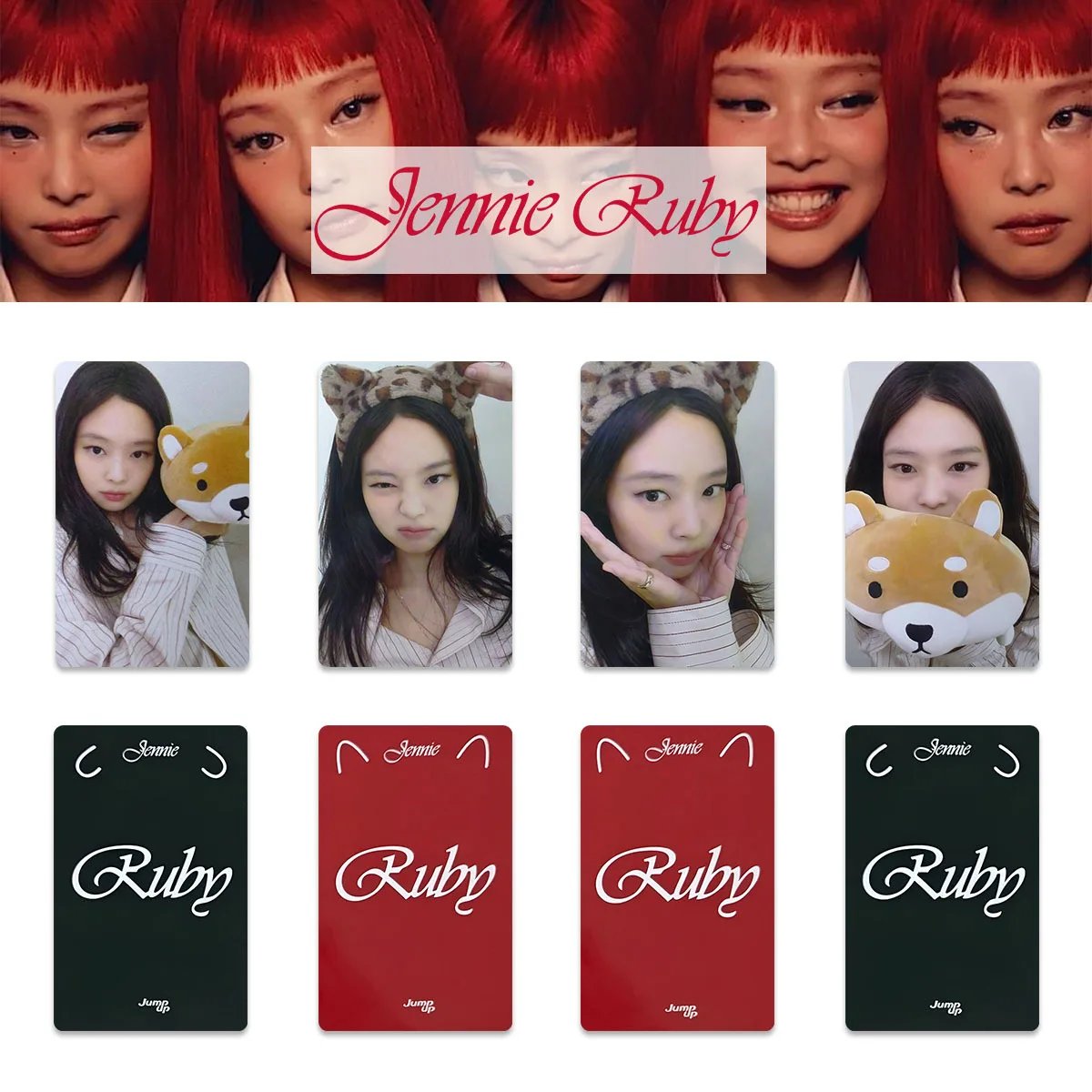 KPOP Female Idol JENNIE New Album RUBY Album Lomo Card MAKESTAR