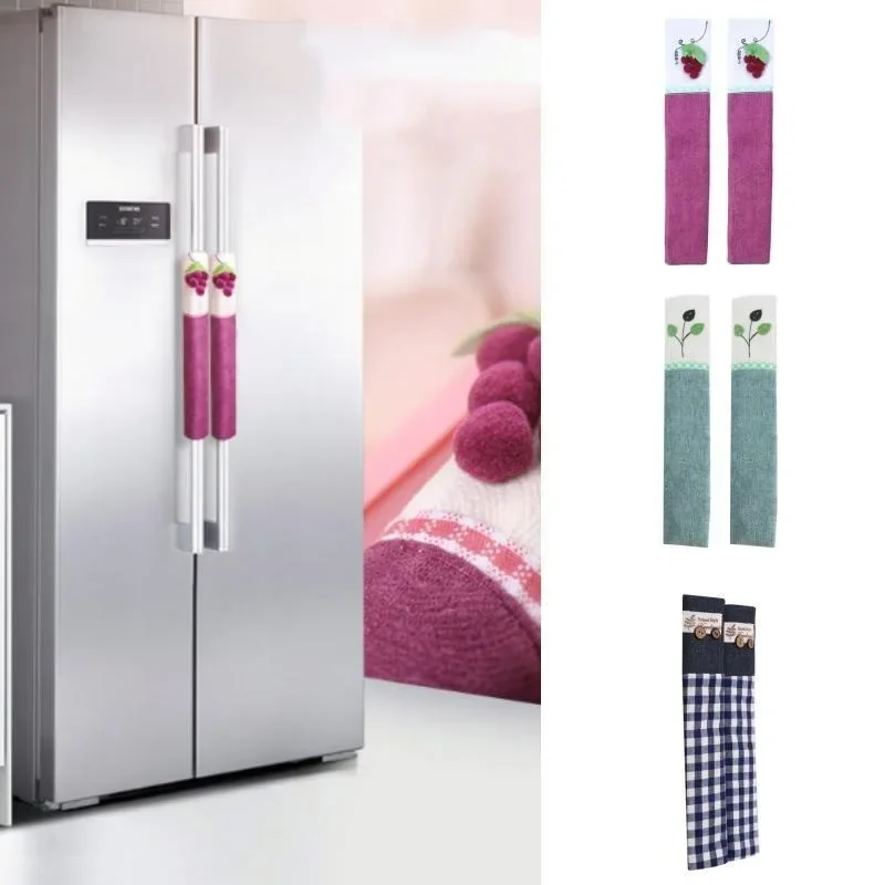 New Refrigerator Handle Covers Kitchen Appliance Fridge Microwave Oven Covering Reusable Recyclable