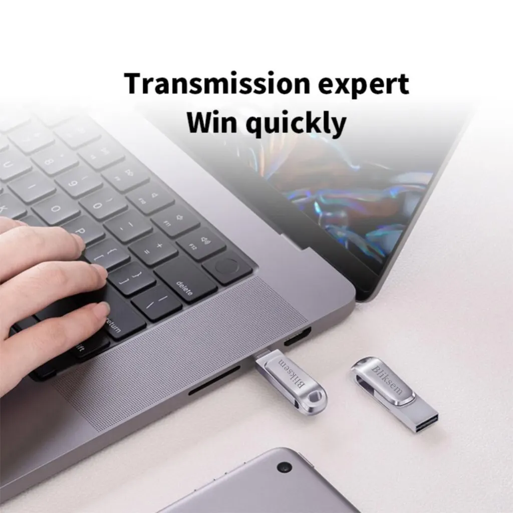 고속 데이터 전송, 대용량 스토리지, 견고한 내구성을 위한 USB Type-C USB 플래시 드라이브