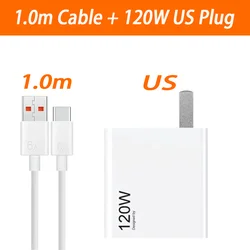 120W Fast Charging Power Adapter with 1M 6A Cable (120W US)
