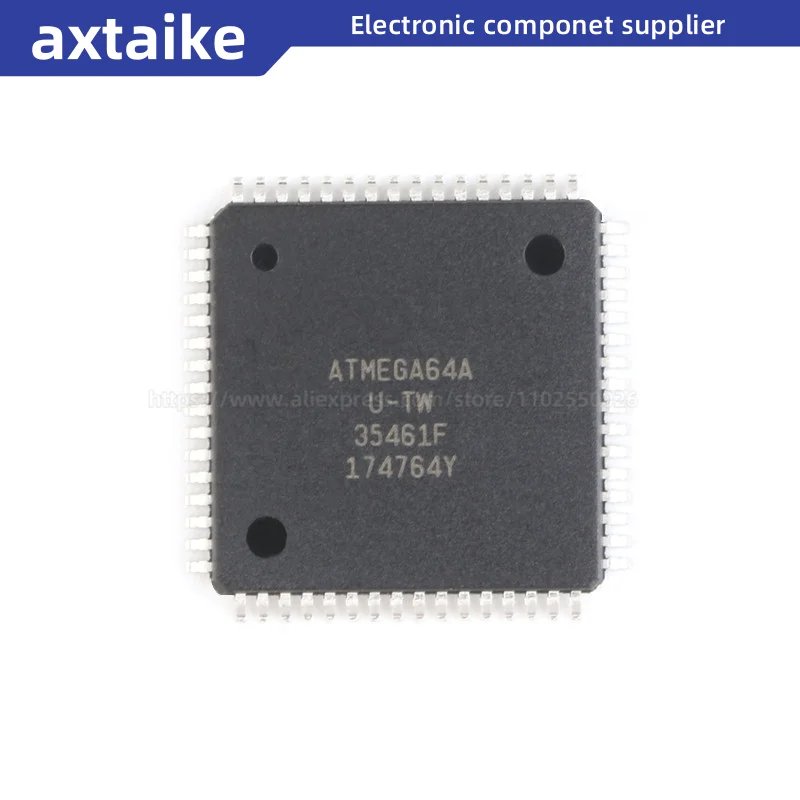 Atmega64A-Au Atmega64A-Aur Atmega64A Atmega64 U-Tw Tqfp-64 Microcontrollori A 8Bit Mcu 64K Flsh 2K Eeprom Smd Ic