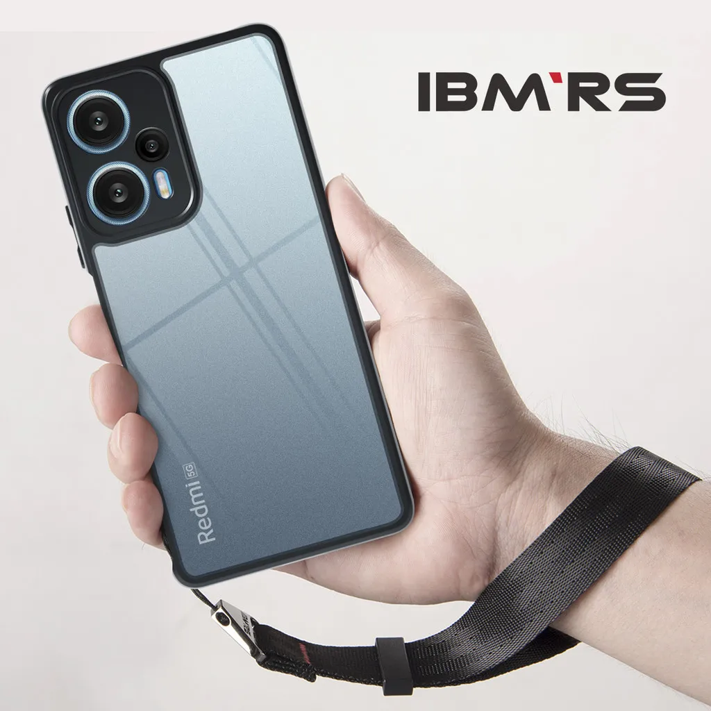 

ibmrs for Xiaomi Note12 Turbo/POCO F5 ,camouflage matte Clear transparent phone protective case(Comes with wrist strap)