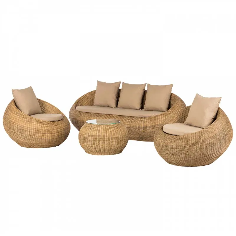 

Outdoor rattan chair patio villa outdoor round chair, coffee table, rattan sofa, furniture combination