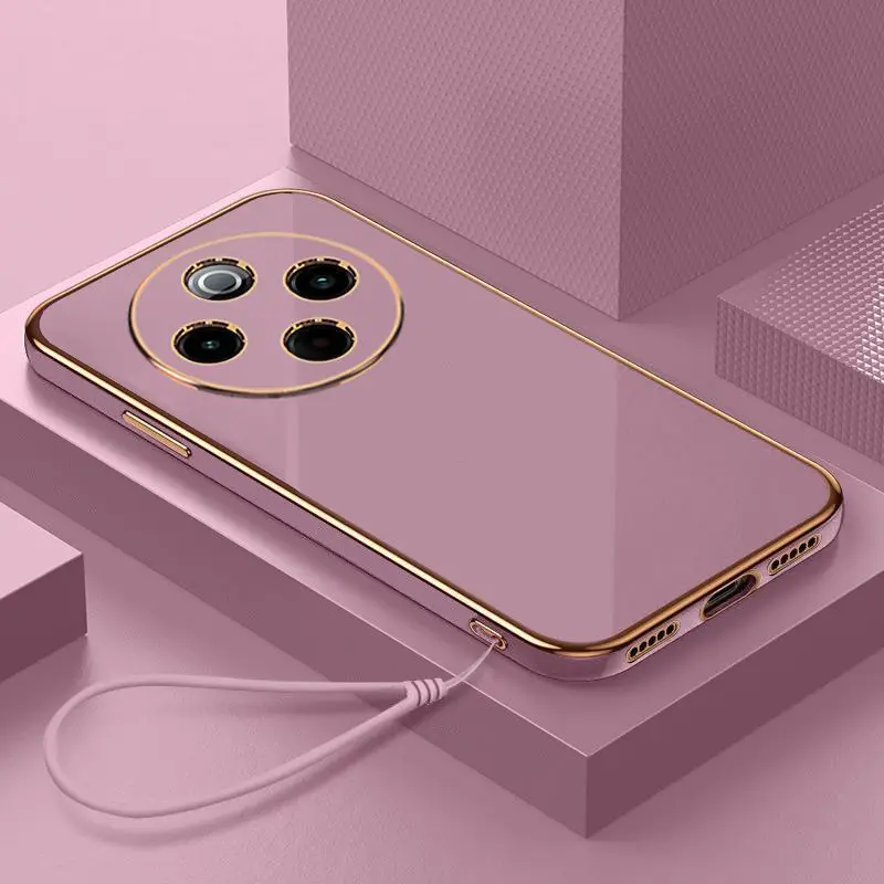 Luxury Square Plating Shockproof Phone Case