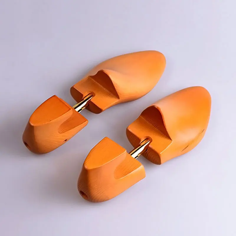 FamtiYard Superba Wood Shoe Trees New Twin Tube Wooden Shoes Tree Stretcher Shaper Keeper 2PCS