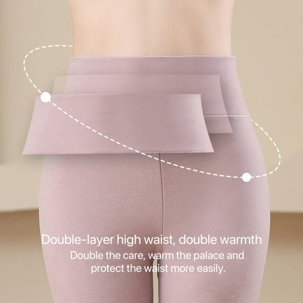 Thermal underwear sets 1Set women's seamless thick double layer winter long sleeve thermal clothing