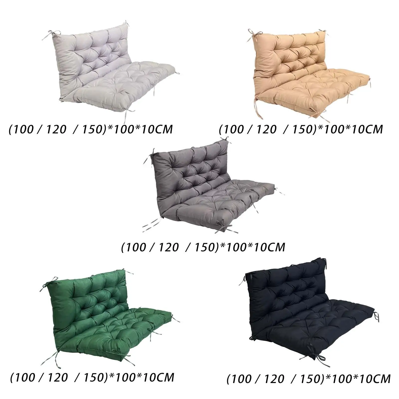 Washable Garden Swing Cushion Patio Chair Pad Removable Hammock Chair Cushions For Home Outdoor Patio Indoor Hammock Swing Chair