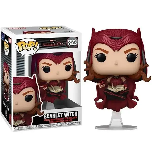thumbnail image 1 of Funko POP Avengers Wanda Vision 70 Vision 718# Scarlet Witch 823# Vision 307# Muñecas de vinilo Colección de figuras Modelo limitado Juguetes, 1 of 5