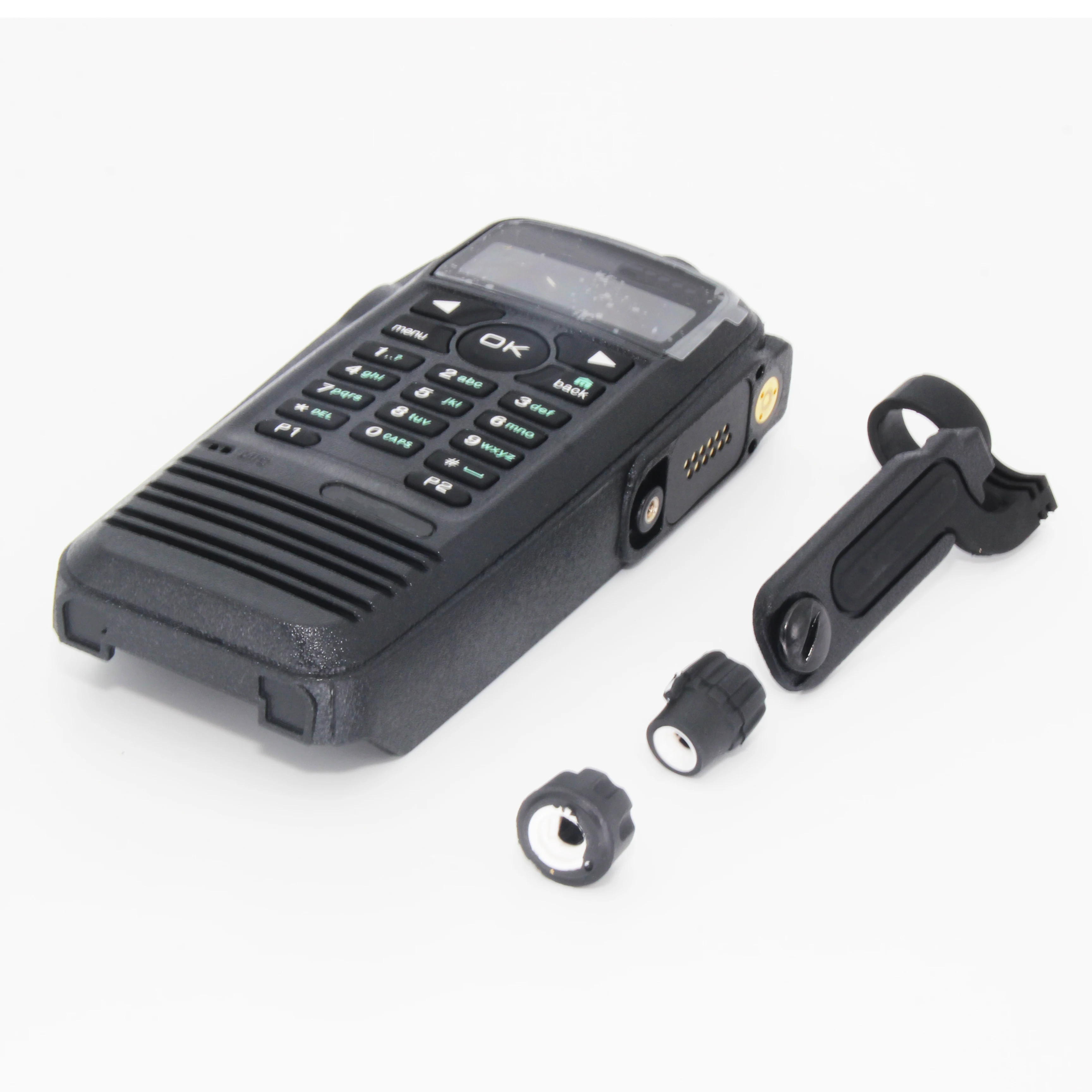 Czarna obudowa + klakson + osłona przeciwpyłowa + pokrętło zestaw naprawczy do motoroli XIR P8260 P8268 XPR6550 DGP6150 Radio Walkie Talkie