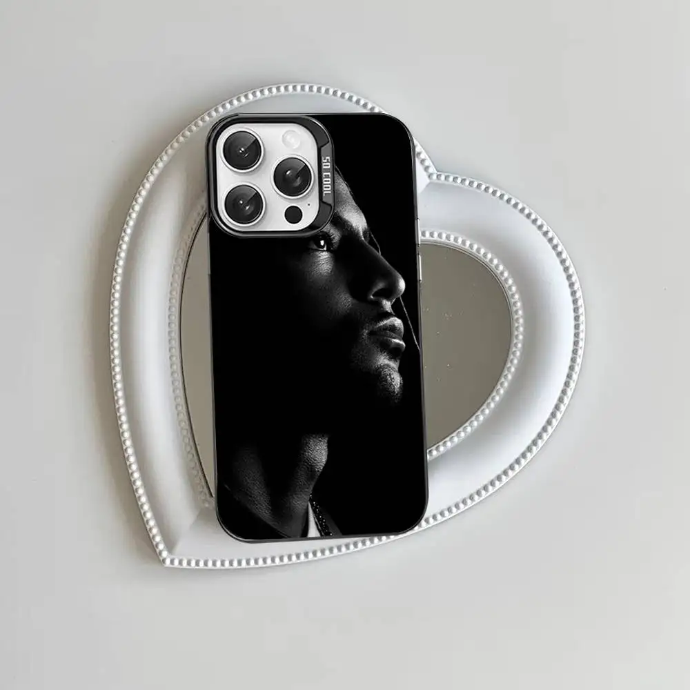 Colorful Matte Phone Case Featuring Rapper B-Booba Design
