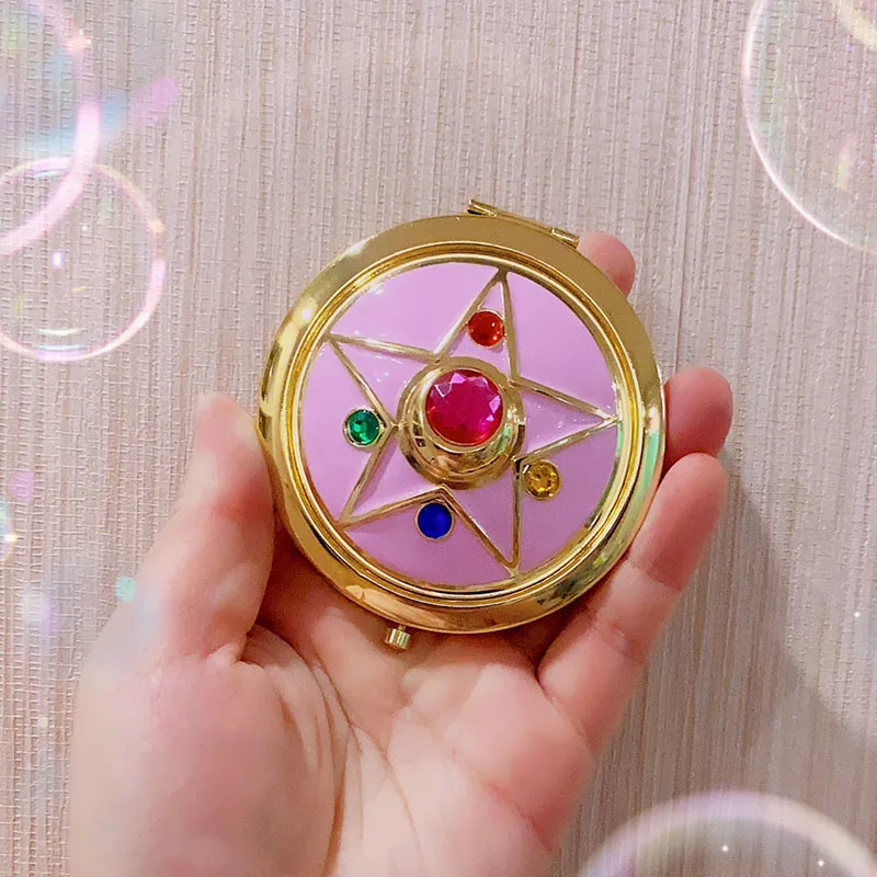 

Sailor Moon R Moonlight Memory Series Crystal Star Case Cosmetic Make Up Compact Travel Folding MIRROR Sailor Moon Cosplay Box
