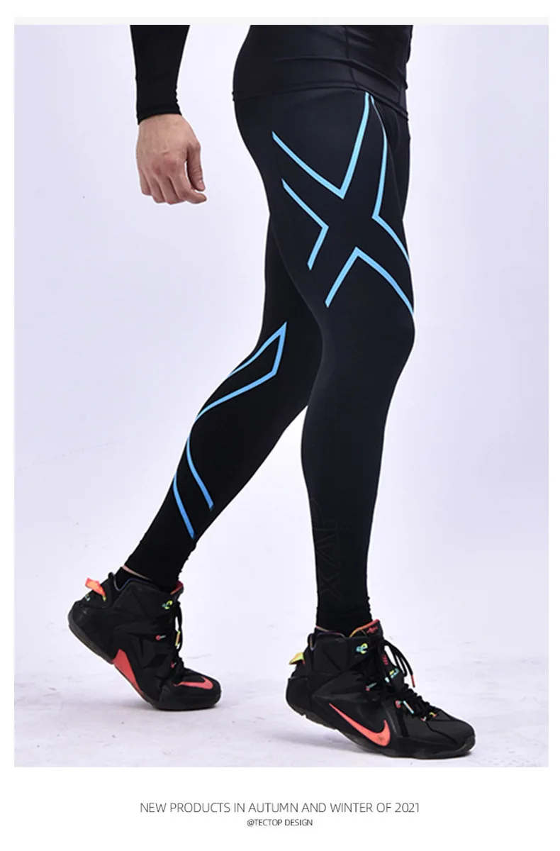 Running leggings Men's and women's Running Sportswear Quick Drying Gymfitness Exercise Training Jogging Pants Compression