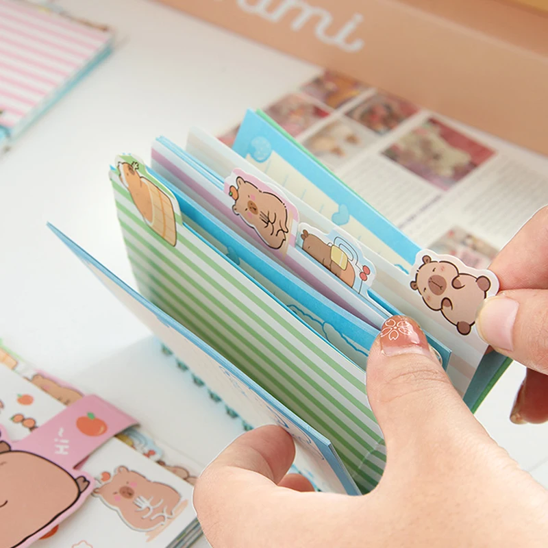 Cute Capybara Coil Book A7 Loose-Leaf Notebook Notepad Learn Stationery Planner Diary Weekly Planner School Supplies Gifts 5