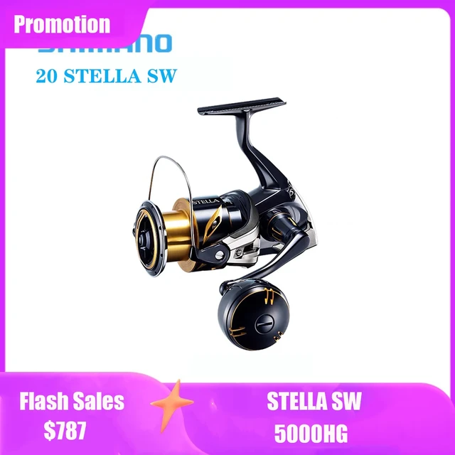 2020 NEW Original SHIMANO STELLA SW Spinning Fishing Reels 5000HG Saltwater  Fishing Wheel Made in Japan - AliExpress