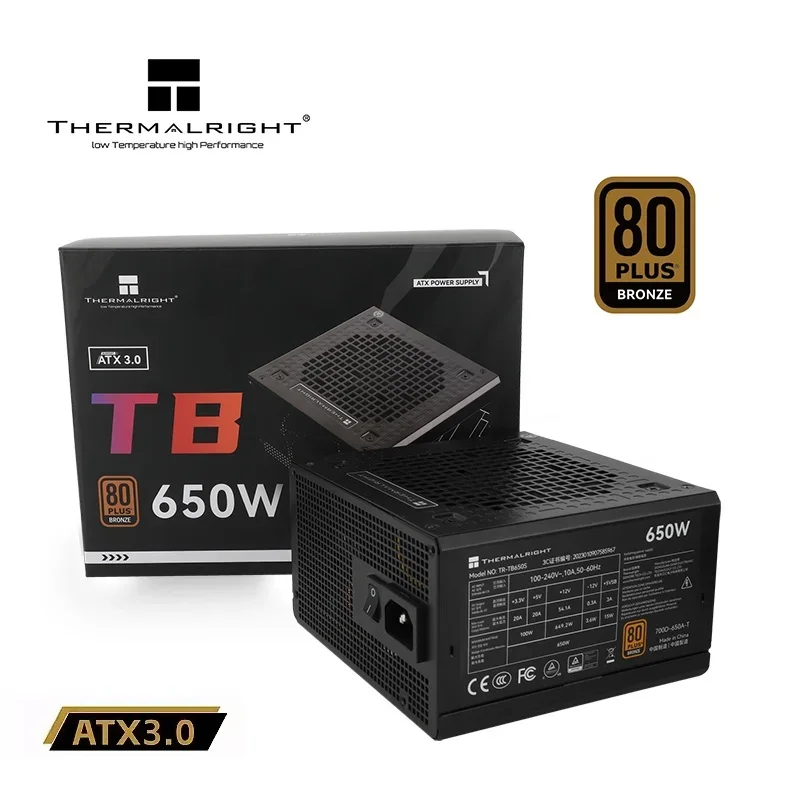 

Thermalright TR-TB450S Бронзовый прямой источник питания 450 Вт/550 Вт/650 Вт/750 Вт/850 Вт японский большой конденсатор atx3.0.