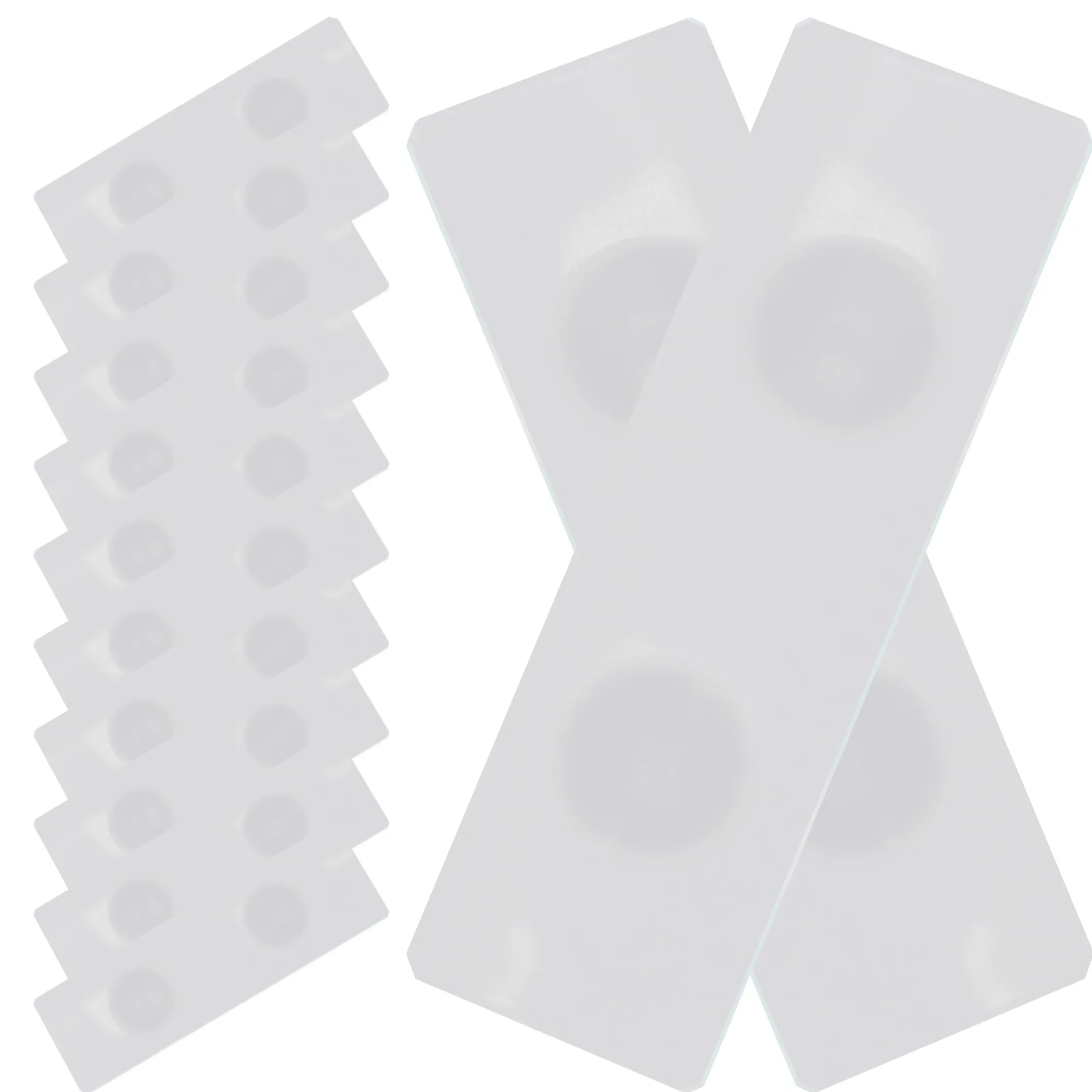 

50 pcs Aquatic Specimens Microscope Slides Laboratory Glass Slides Microscope Slides (Double Concave)