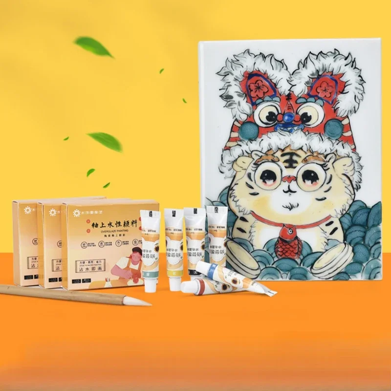 Ceramic Water Based Pigment 6 Color Set for DIY Painting