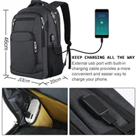 Man Backpack Men Travel Bag Outdoor Camera Lens Bag Black Ergonomics Laptop Bag Large Capacity Mountaineering Waterproof Handbag 3
