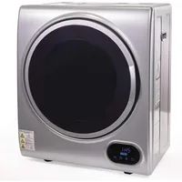 Tumble Dryer Silver w/Digital Timer Automatic Portable Electric RV Apartment Clothes Laundry Compact 1