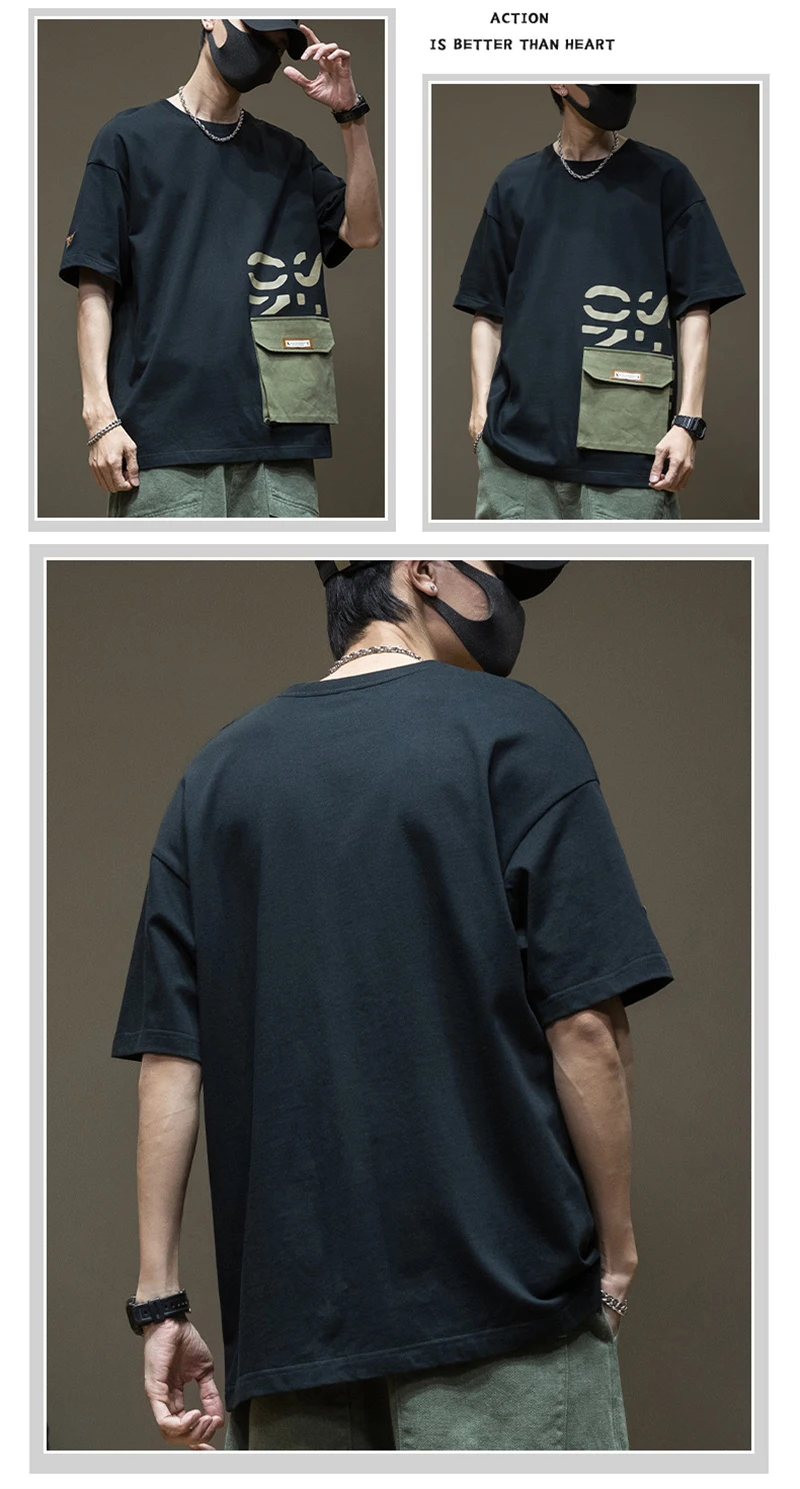 Casual Cargo Pocket T-shirt6