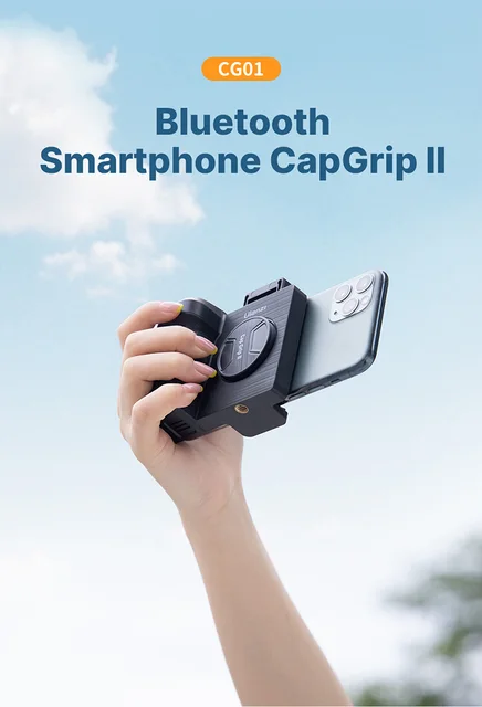 Capgrip Sans Fil Bluetooth Smartphone Selfie Booster Poignée Grip Téléphone  Stabilisateur Support Support Déclencheur 1/4 Vis