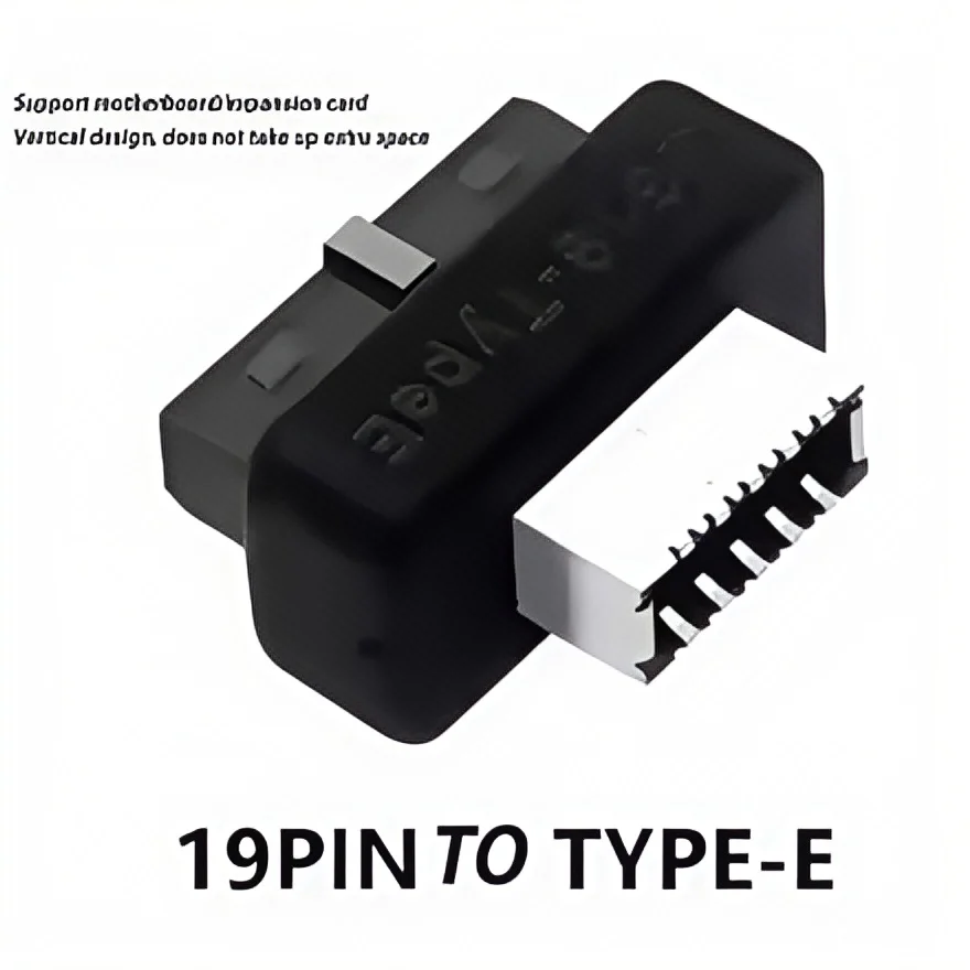 USB 3.0 20핀-타입 E 어댑터 - 마더보드용 USB 3.1 타입 C 전면 패널 헤더 변환기