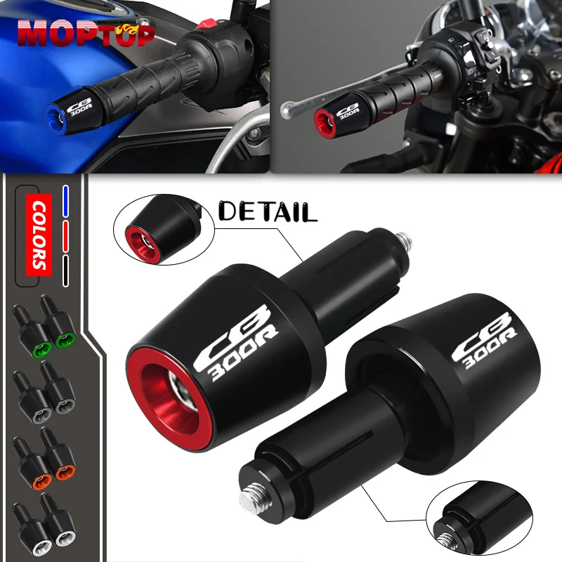 

For Honda CB300R CB1000R CB 300R 1000R 7/8" 22mm Motorcycle Handle Ends Cover Handlebar Grips Cap Anti Vibration Plugs Slider