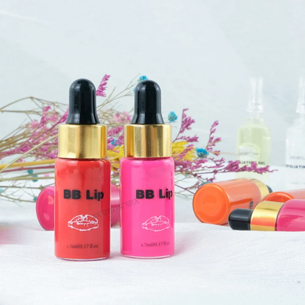 Lip Makeup Lip Glaze Lip Tint 10 vials 5ml Stayve Lips Cherips Beginner Ampoule Pigment BB Lip Ampoule Serum Permanent Makeup Lip Blush Gloss Moisturing Dying