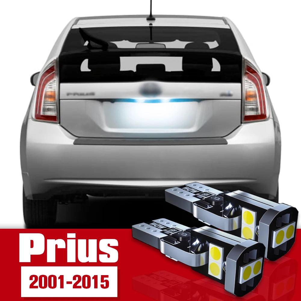

2pcs License Plate Light Accessories LED Bulb Lamp For Toyota Prius 2000-2015 2005 2006 2007 2008 2009 2010 2011 2012 2013 2014