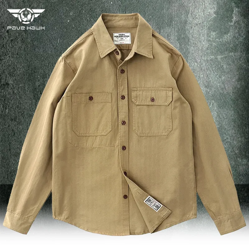 

Outdoor Windproof Tactical Jacket Men Spring Autumn Multi-pocket Cargo Shirt Military Combat Training Jacket Army Casual Coat