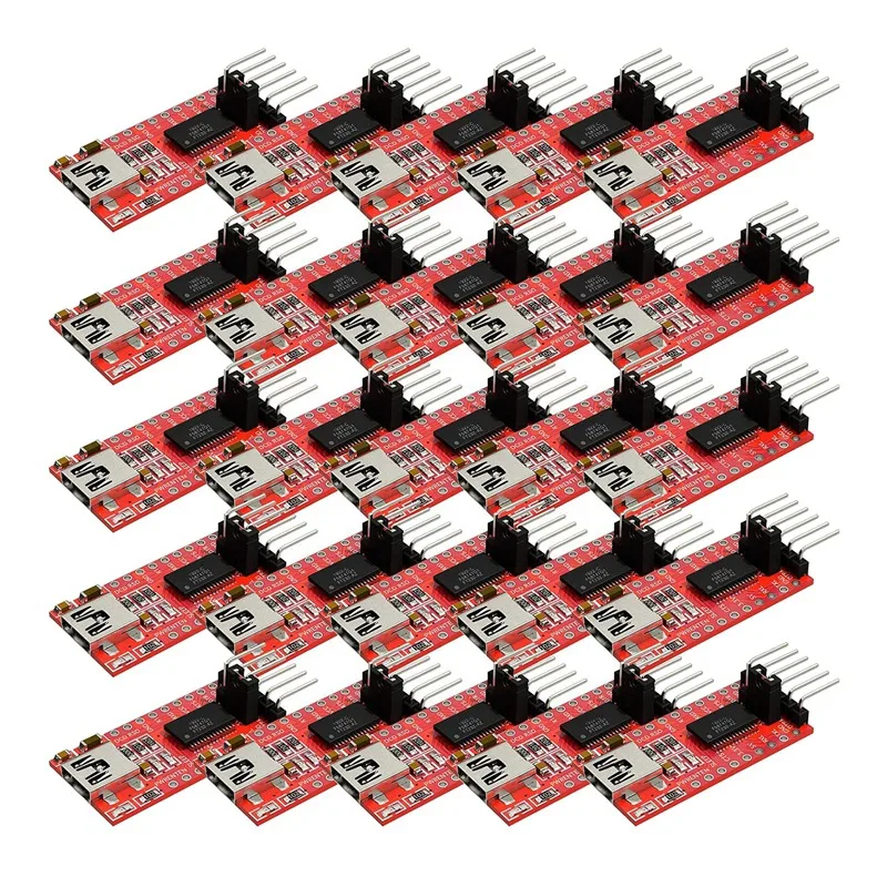 FT232RL 미니 USB-TTL 직렬 변환기 어댑터 모듈, 3.3V, 5.5V, FT232R 포트, DTR, RX, TX, VC, CTS, GND 핀